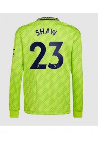 Manchester United Luke Shaw #23 Fotballdrakt Tredje Klær 2022-23 Lange ermer